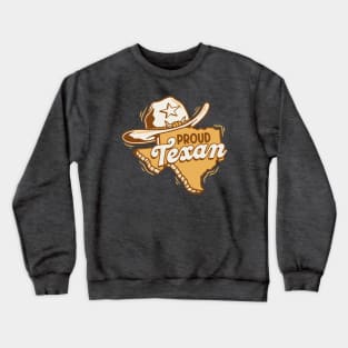 Proud Texan // Retro Texas Cowboy Hat Crewneck Sweatshirt